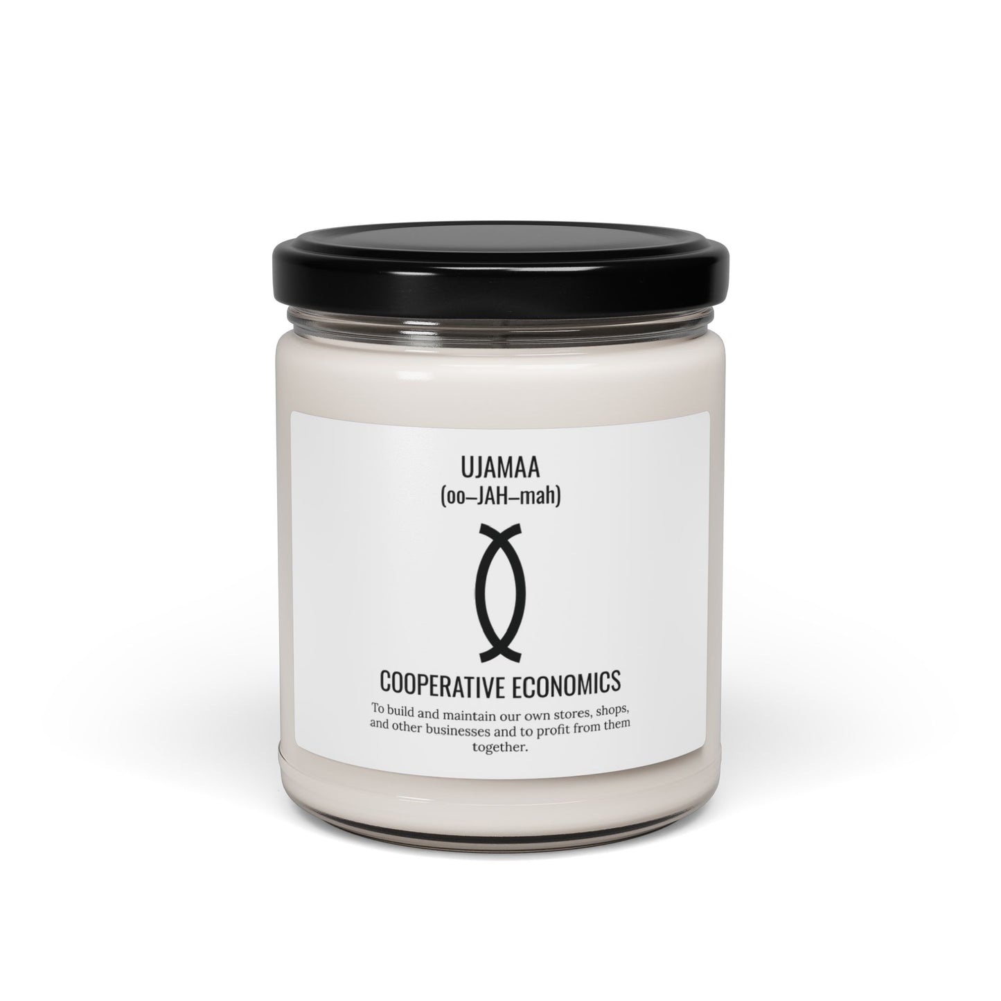 Ujamaa (Day 4) |Cooperative Economics | Candle |(White Label)| 9 Oz