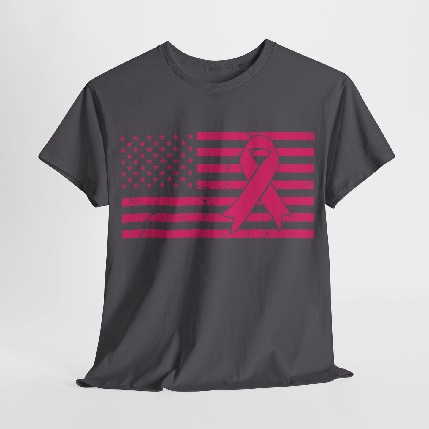 Fight Cancer Ribbon Flag (Version 3) T-Shirt