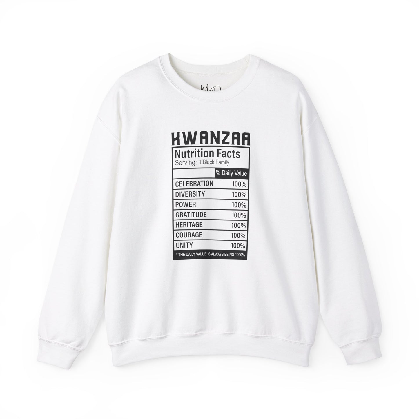 Kwanza Nutritional Facts | Sweatshirt