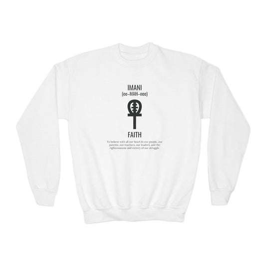 Imani (Day 7) Faith | Youth Crewneck Sweatshirt