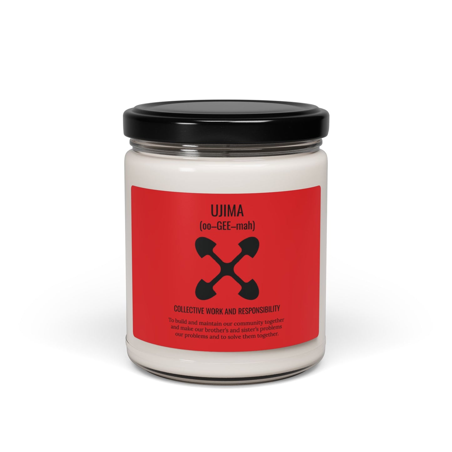 Ujima (Day 3) |Collective Work & Responsibility| Candle | (Red Label) |9 Oz