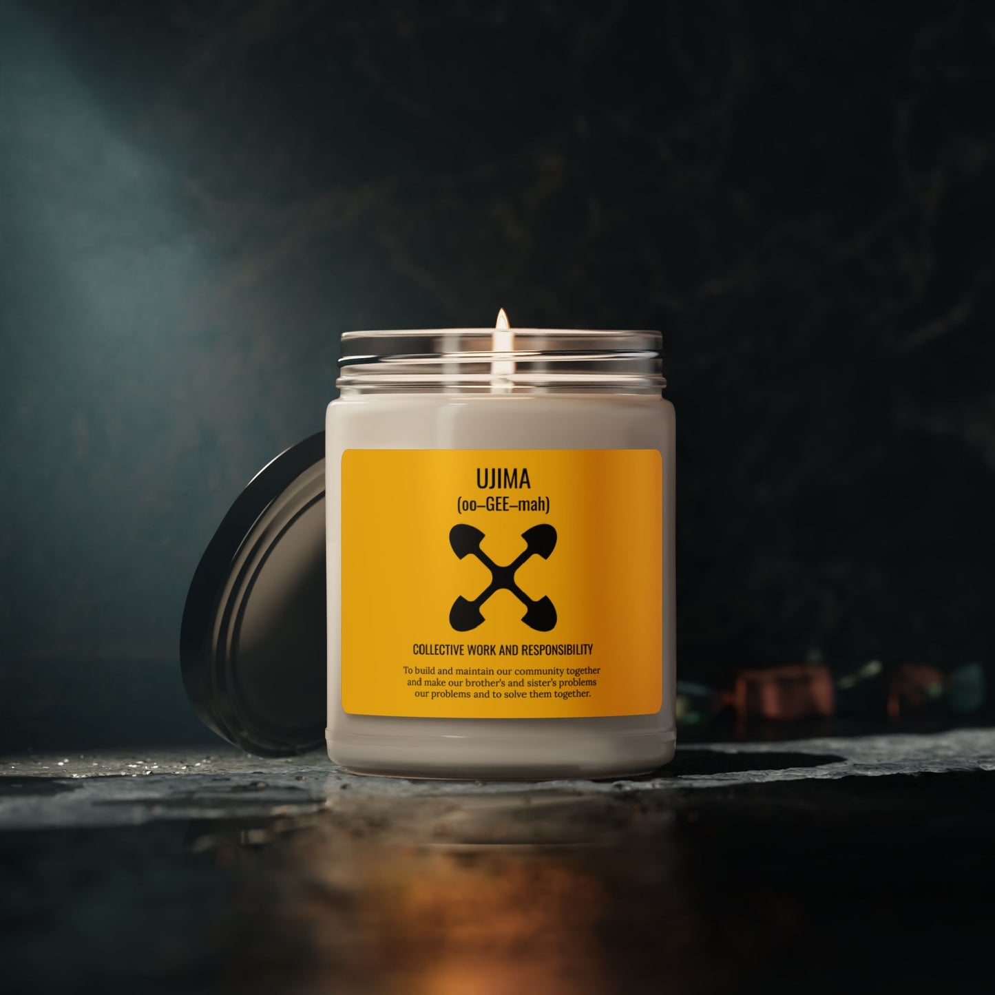 Ujima (Day 3) |Collective Work & Responsibility| Candle | (Yellow Label) |9 Oz