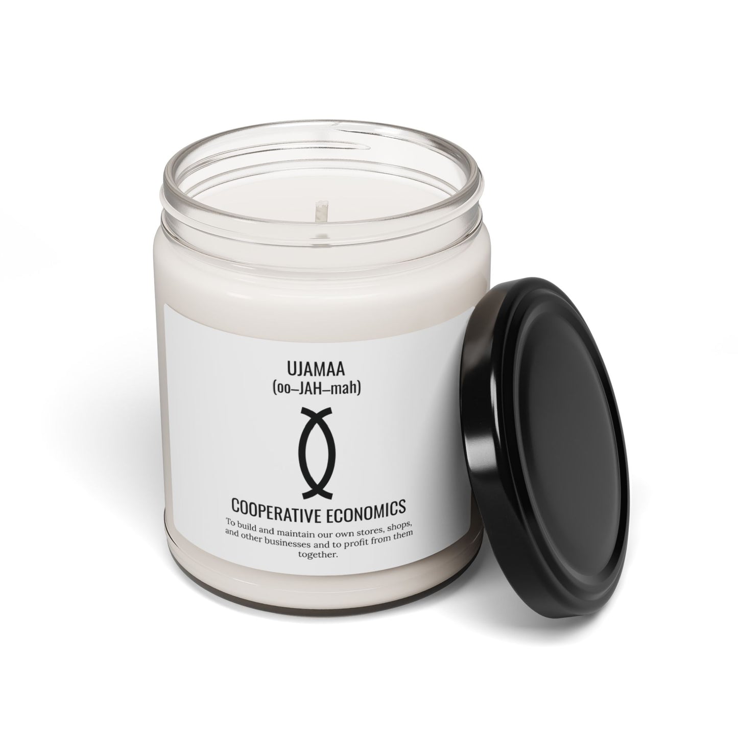 Ujamaa (Day 4) |Cooperative Economics | Candle |(White Label)| 9 Oz