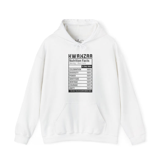 Kwanza Nutritional Facts | Hooded Sweatshirt