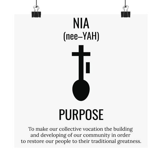 Nia (Day 5) | Purpose | Vertical Poster |White|