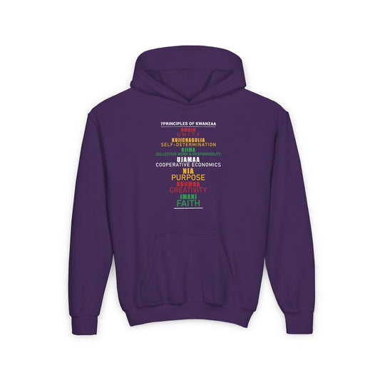 Kwanza Principles | Youth Hooded Sweatshirt