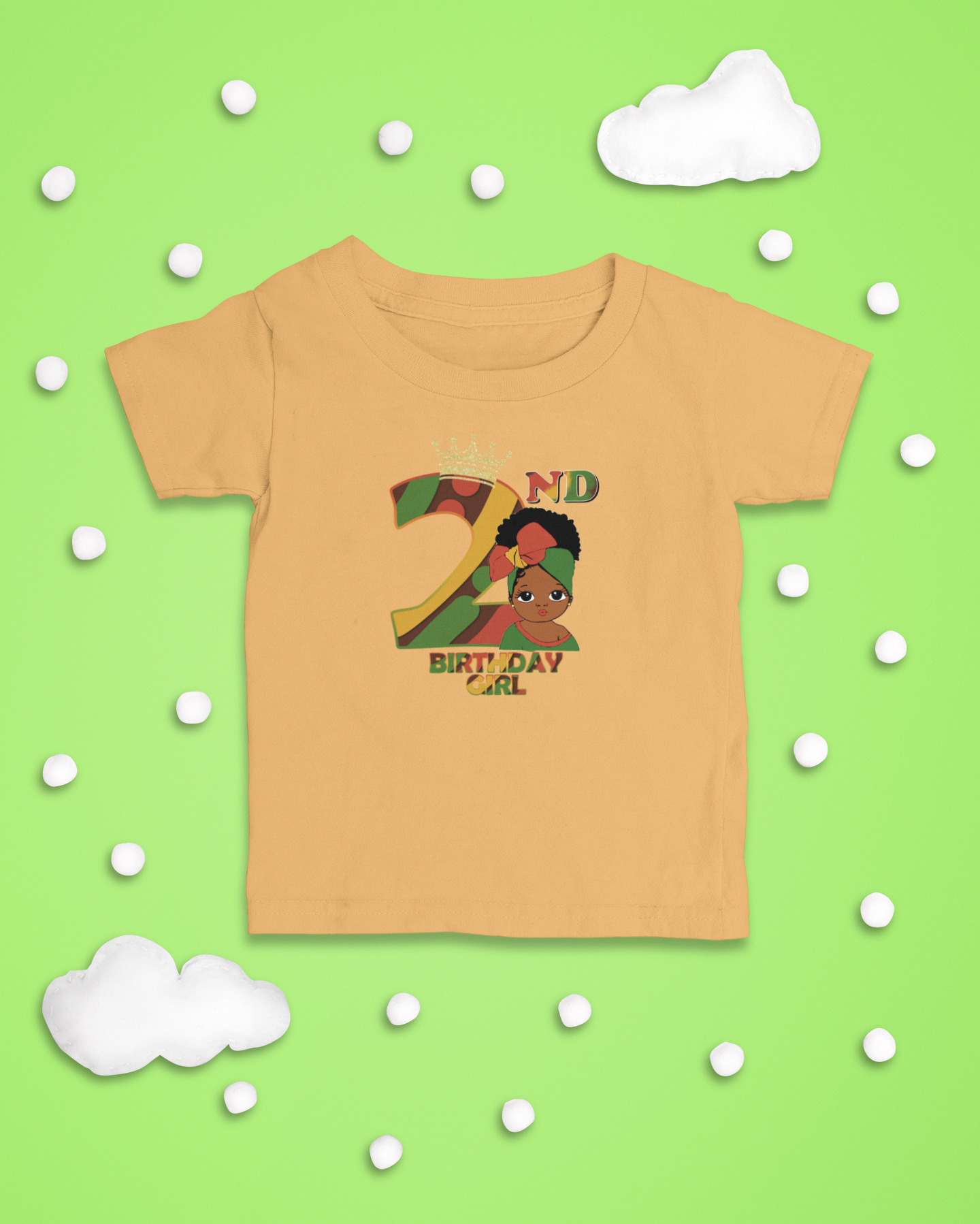 2nd Princess Birthday Girl (Solid) Juneteenth T-Shirt