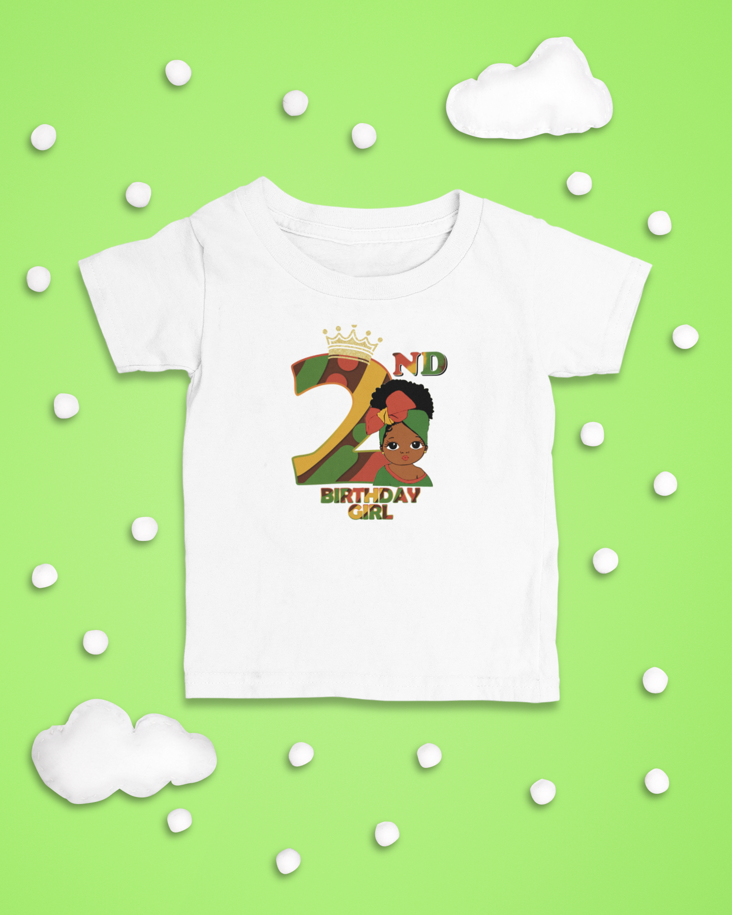 2nd Princess Birthday Girl (Solid) Juneteenth T-Shirt