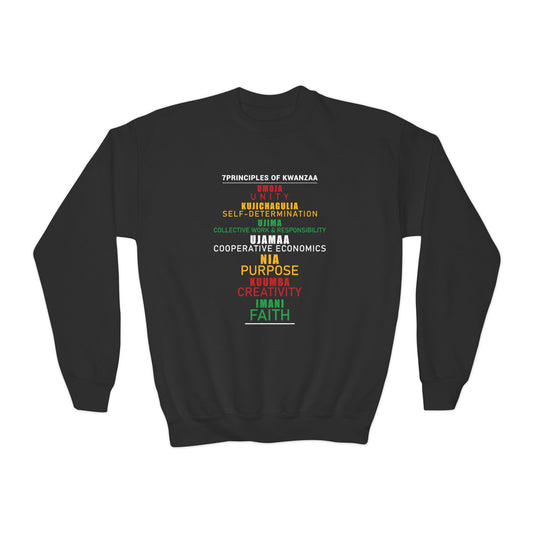 Kwanza Principles | Youth Crewneck Sweatshirt