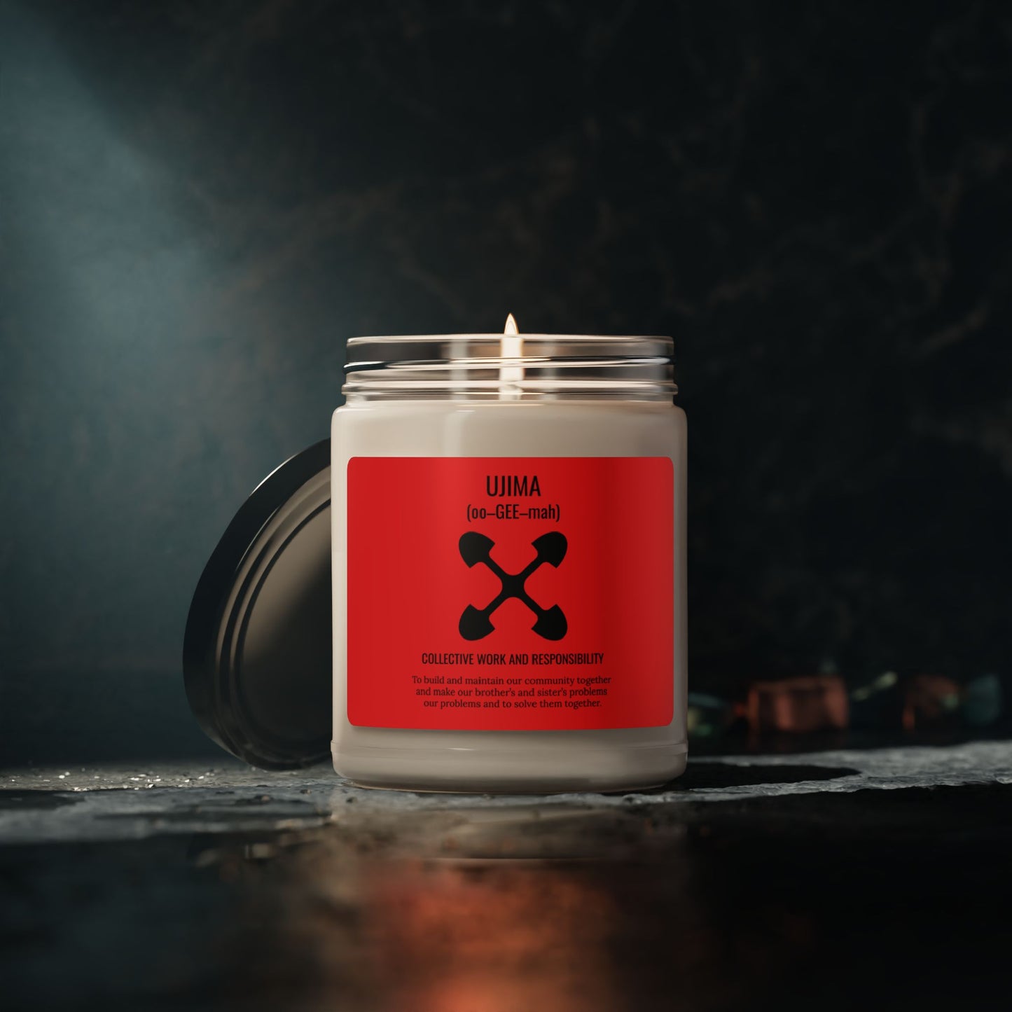 Ujima (Day 3) |Collective Work & Responsibility| Candle | (Red Label) |9 Oz