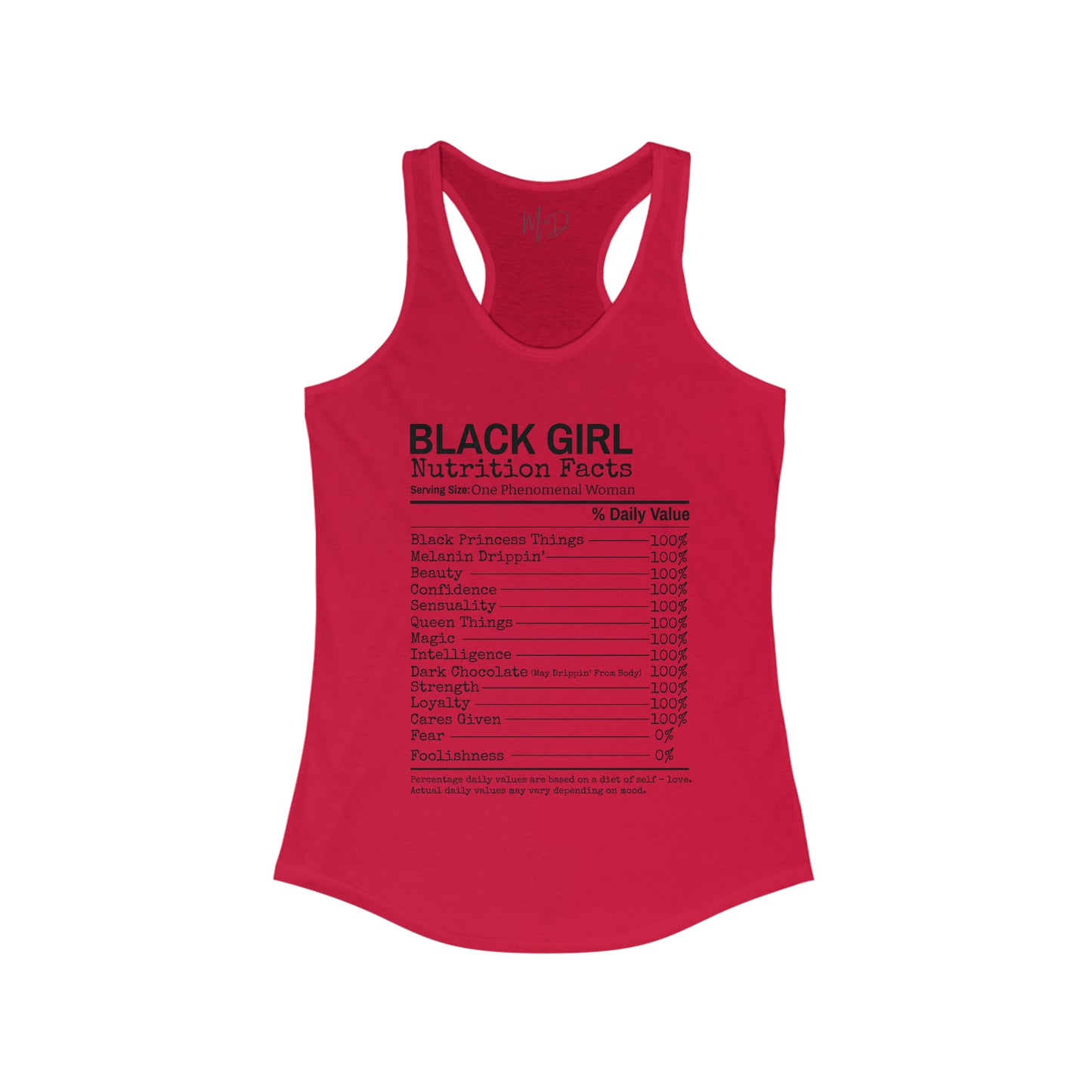 Black Girl Ingredients Tank Top