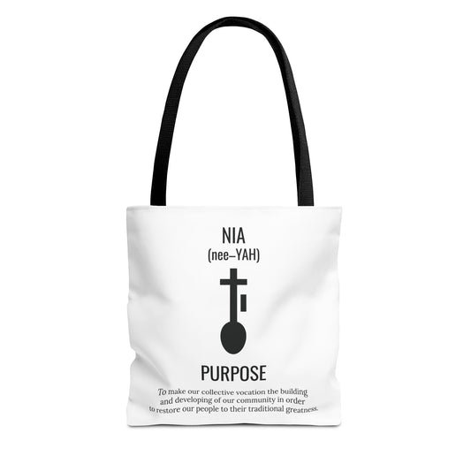 Nia (Day 5) | Purpose | Tote Bag | White