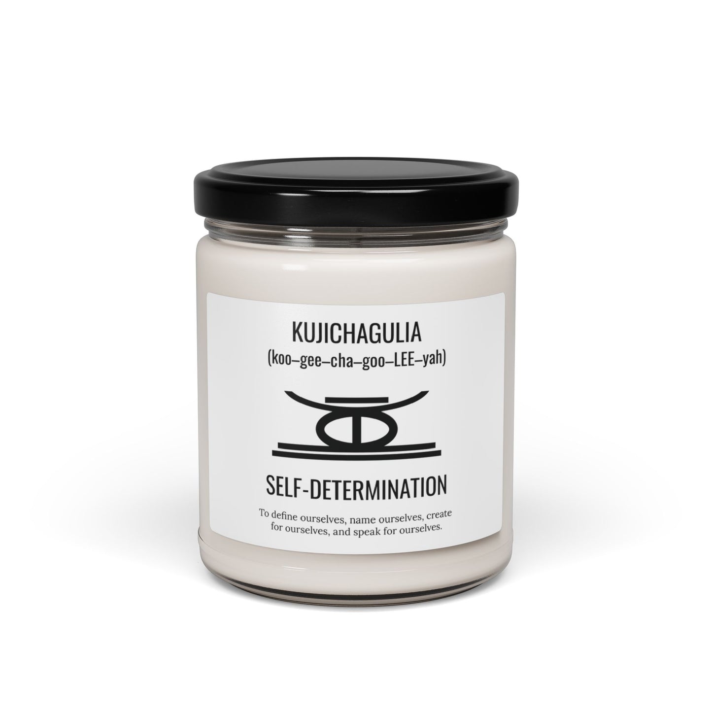 Kujichagulia (Day 2) | Self Determination | Candle | (White Label) | 9 Oz