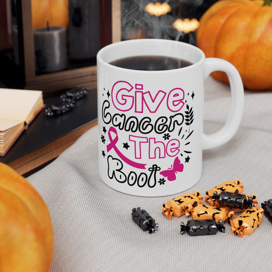 Give Cancer The Boot (Version 1)| Coffee & Tea Mug | 2-Sided Print| 11 Oz