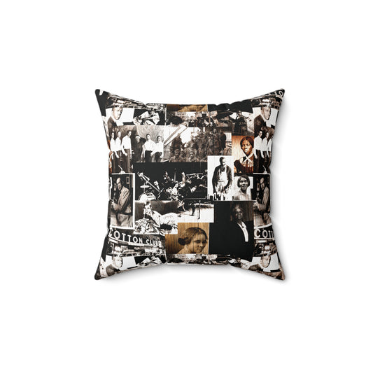 Black History 1920's Greatness | Square Pillow |Brown