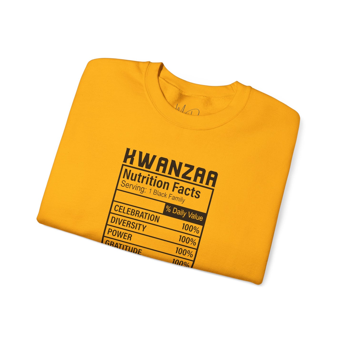 Kwanza Nutritional Facts | Sweatshirt