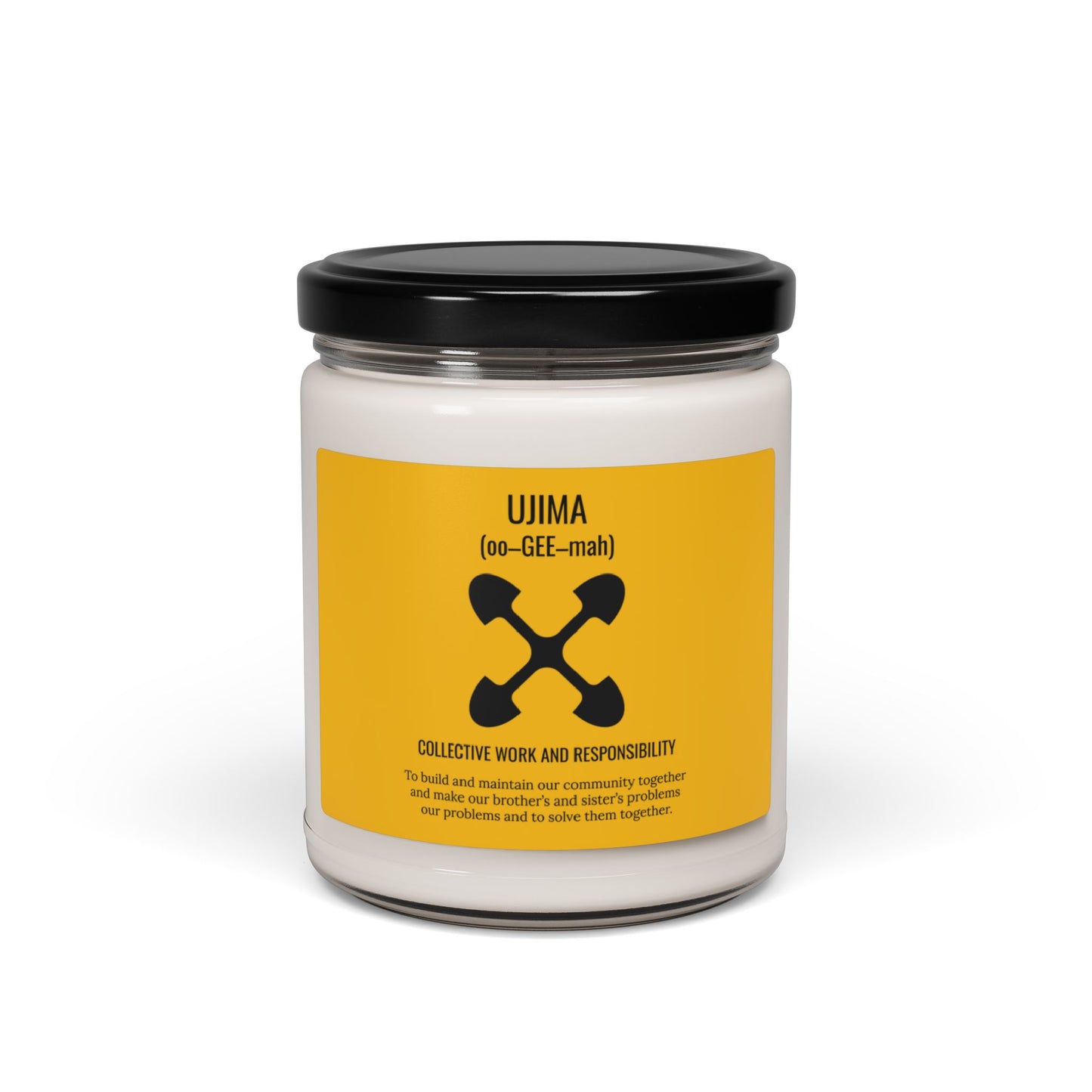 Ujima (Day 3) |Collective Work & Responsibility| Candle | (Yellow Label) |9 Oz