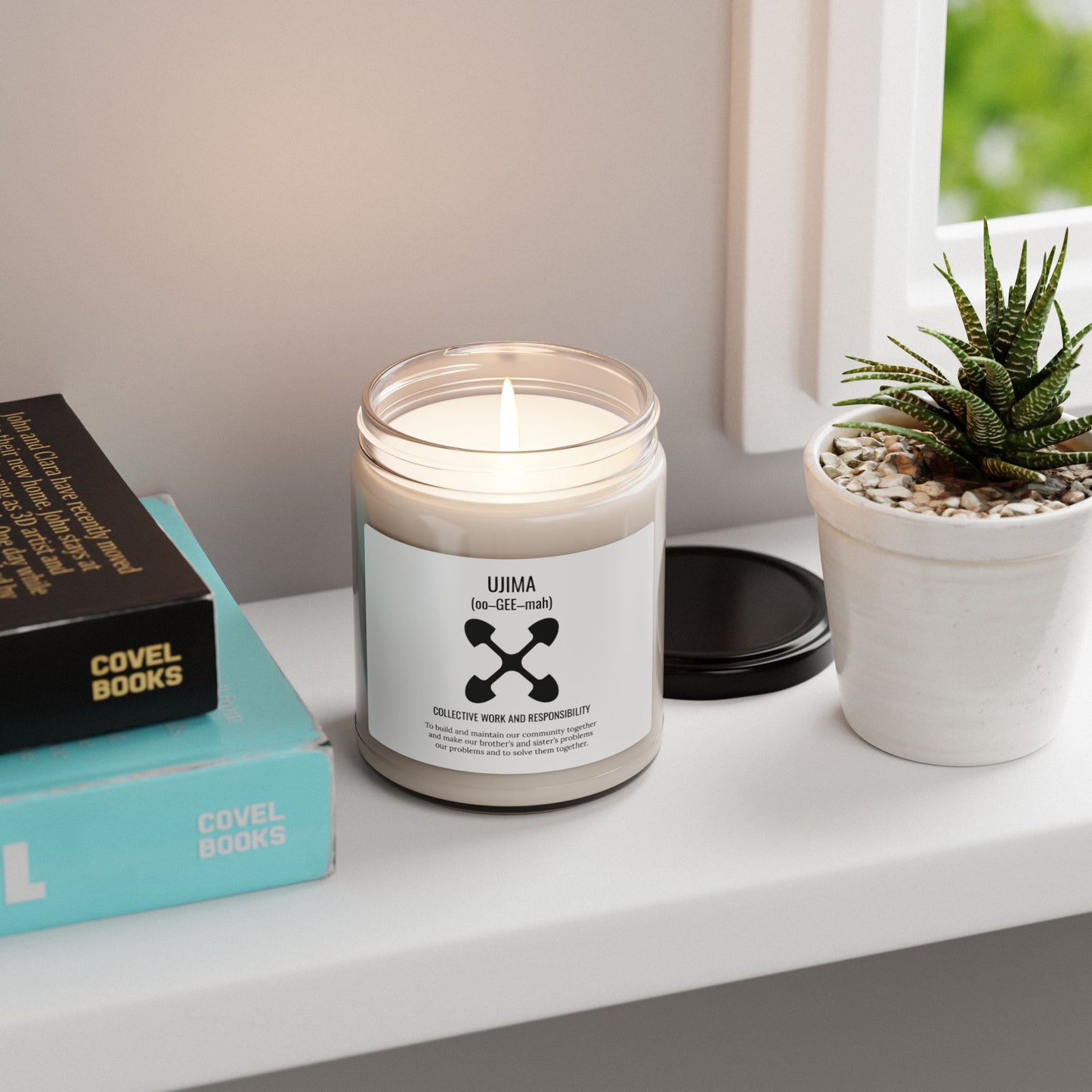 Ujima (Day 3) |Collective Work & Responsibility| Candle | (White Label) |9 Oz