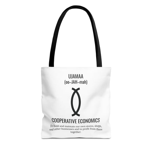 Ujamaa (Day 4) |Cooperative Economics | Tote Bag | White