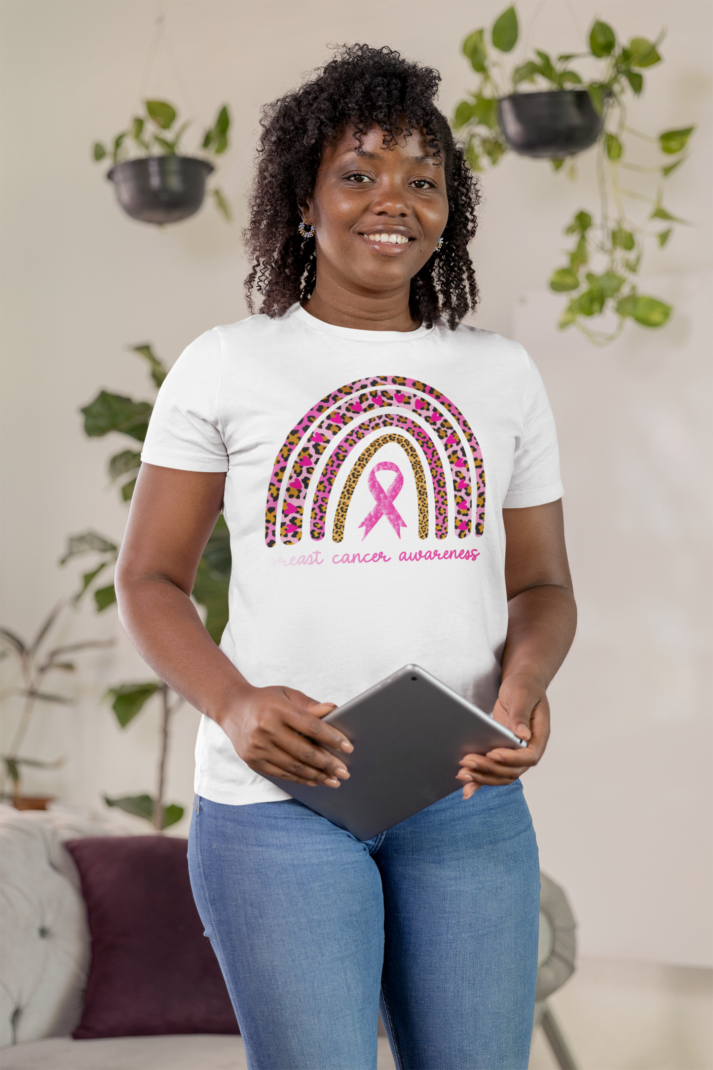 Breast Cancer Rainbow Awareness T-Shirt