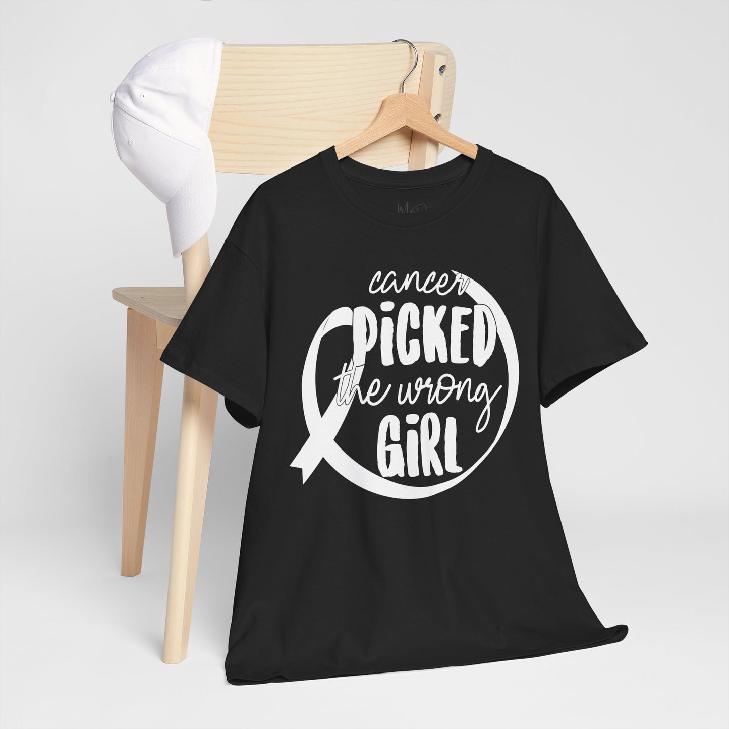 Cancer Picked The Wrong Girl (Black) T-Shirt