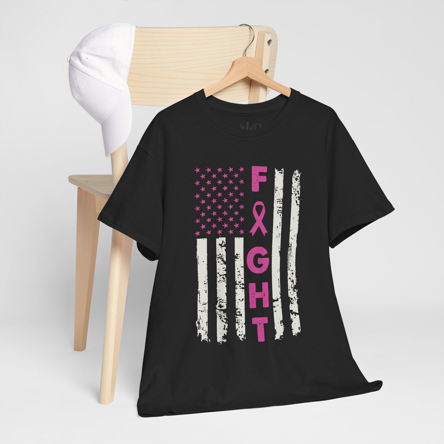 Fight Breast Cancer Flag (Version 1) T-Shirt