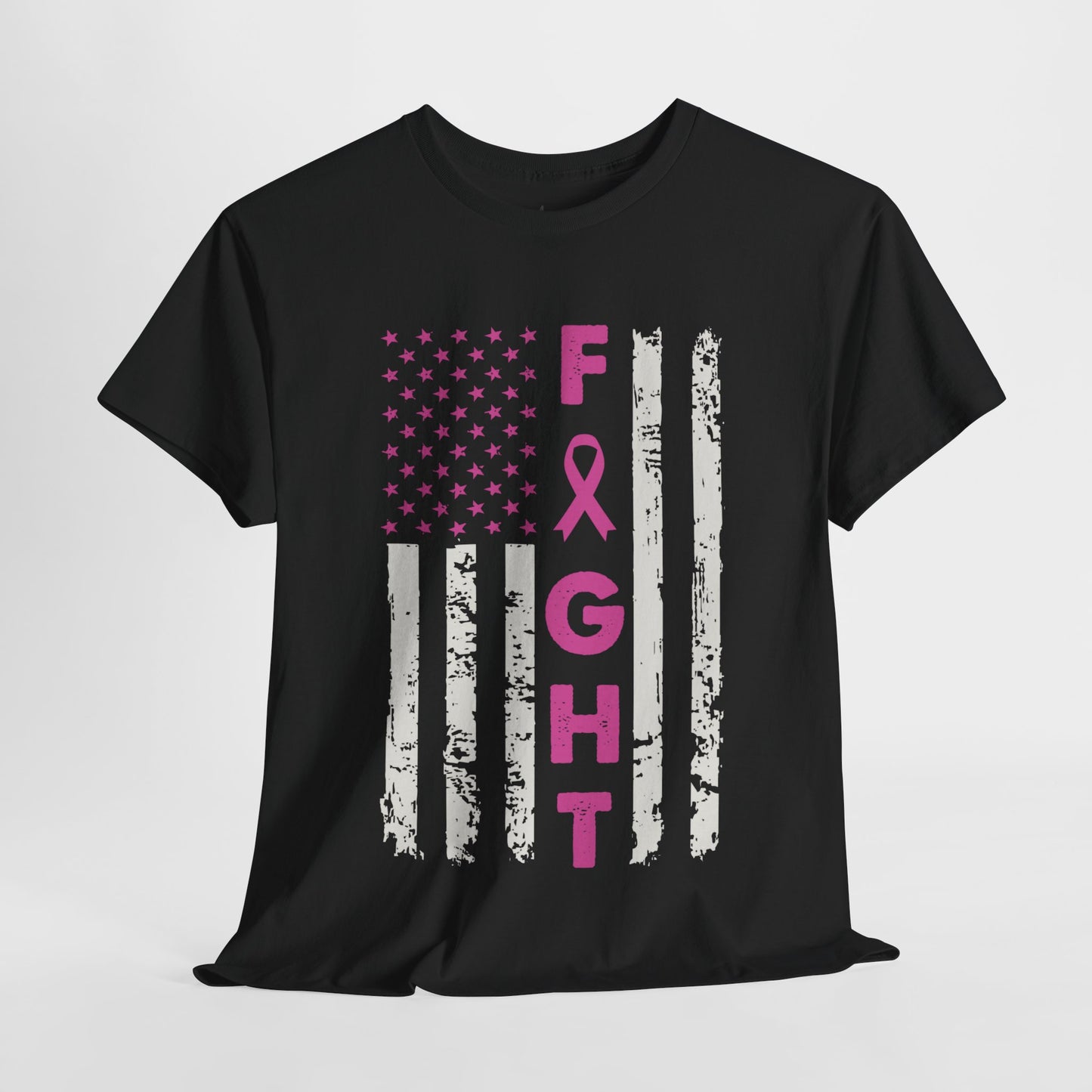 Fight Breast Cancer Flag (Version 1) T-Shirt