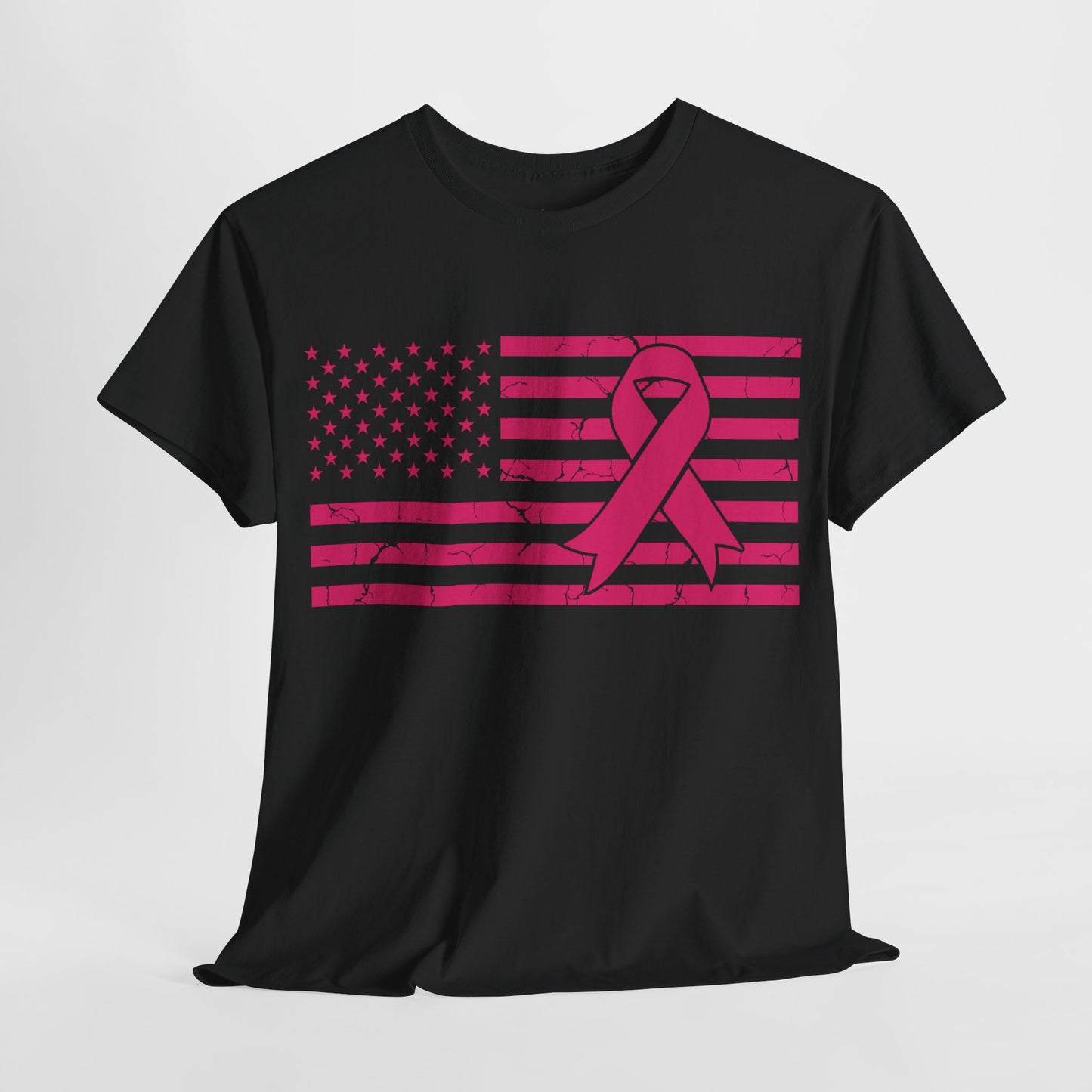 Fight Cancer Ribbon Flag (Version 3) T-Shirt