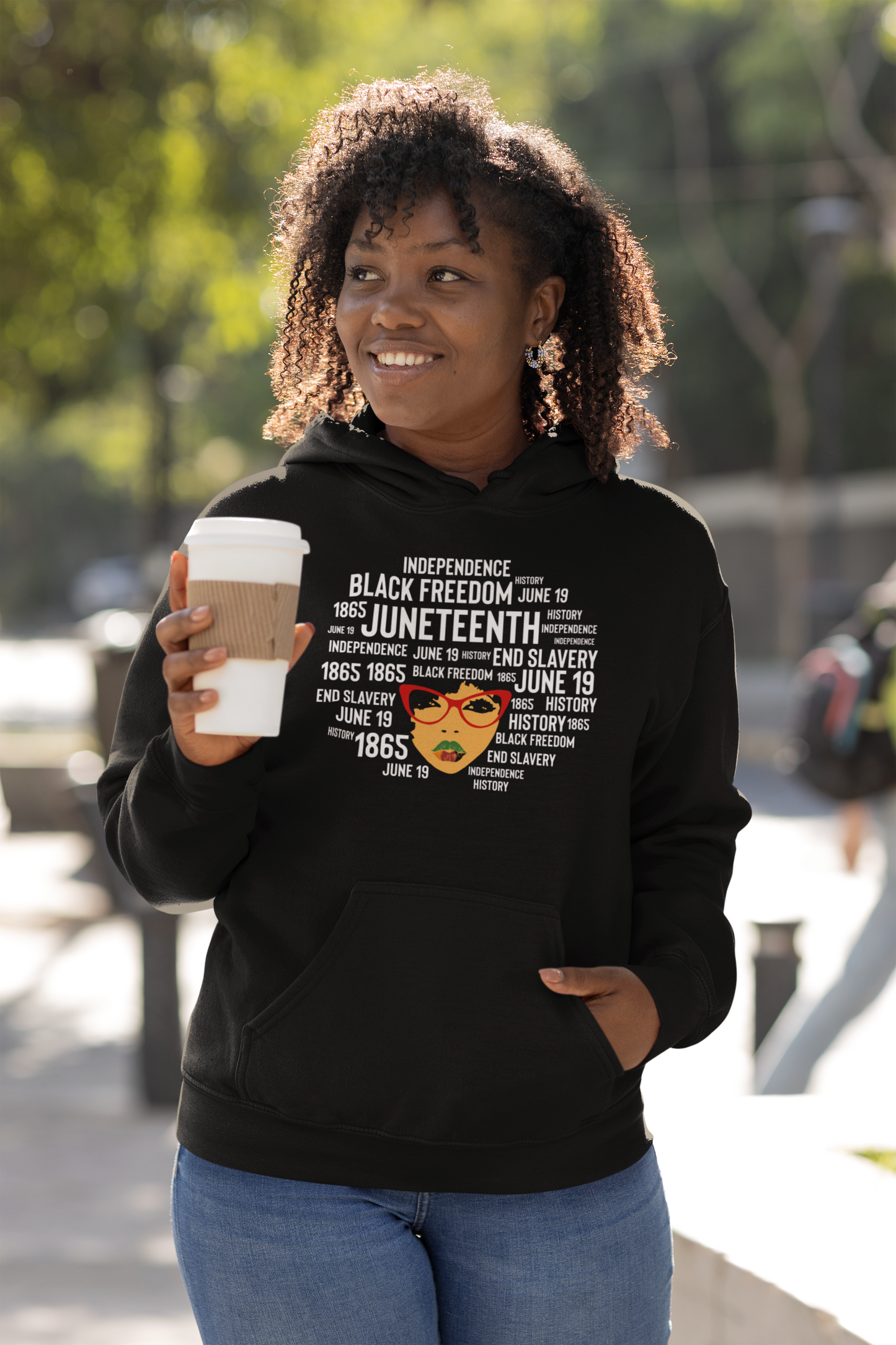 Juneteenth Classy Women's Hooded Sweatshirt (Version 1)