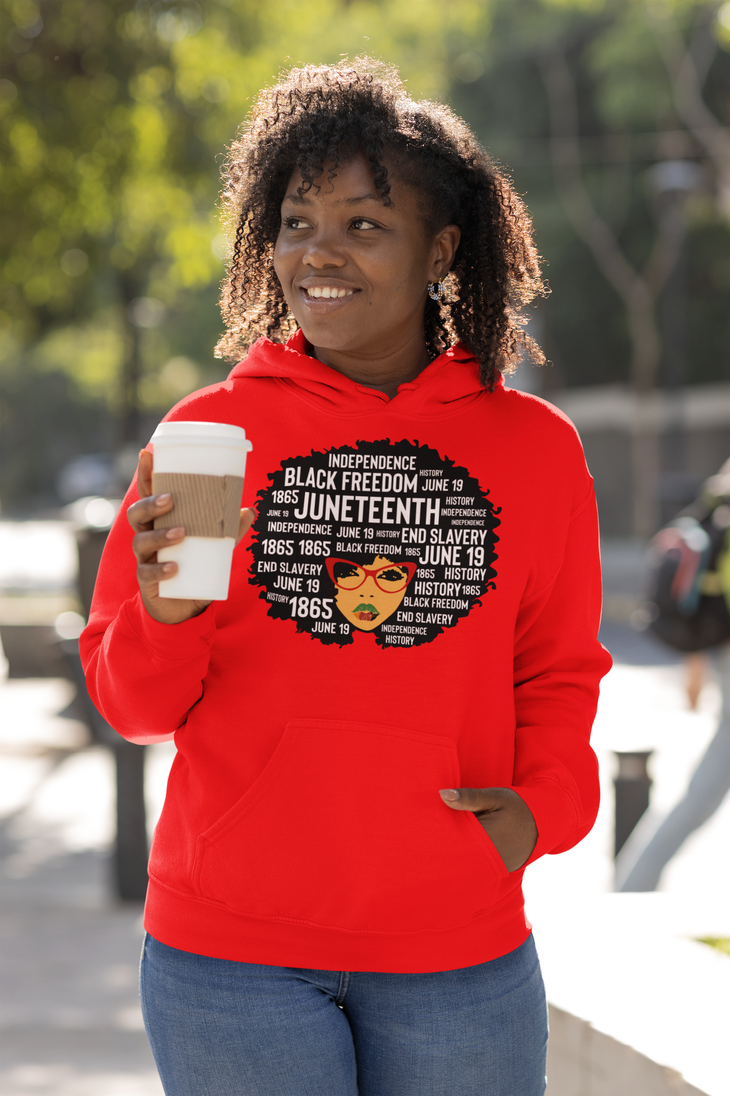 Juneteenth Classy Women's Hooded Sweatshirt (Version 1)